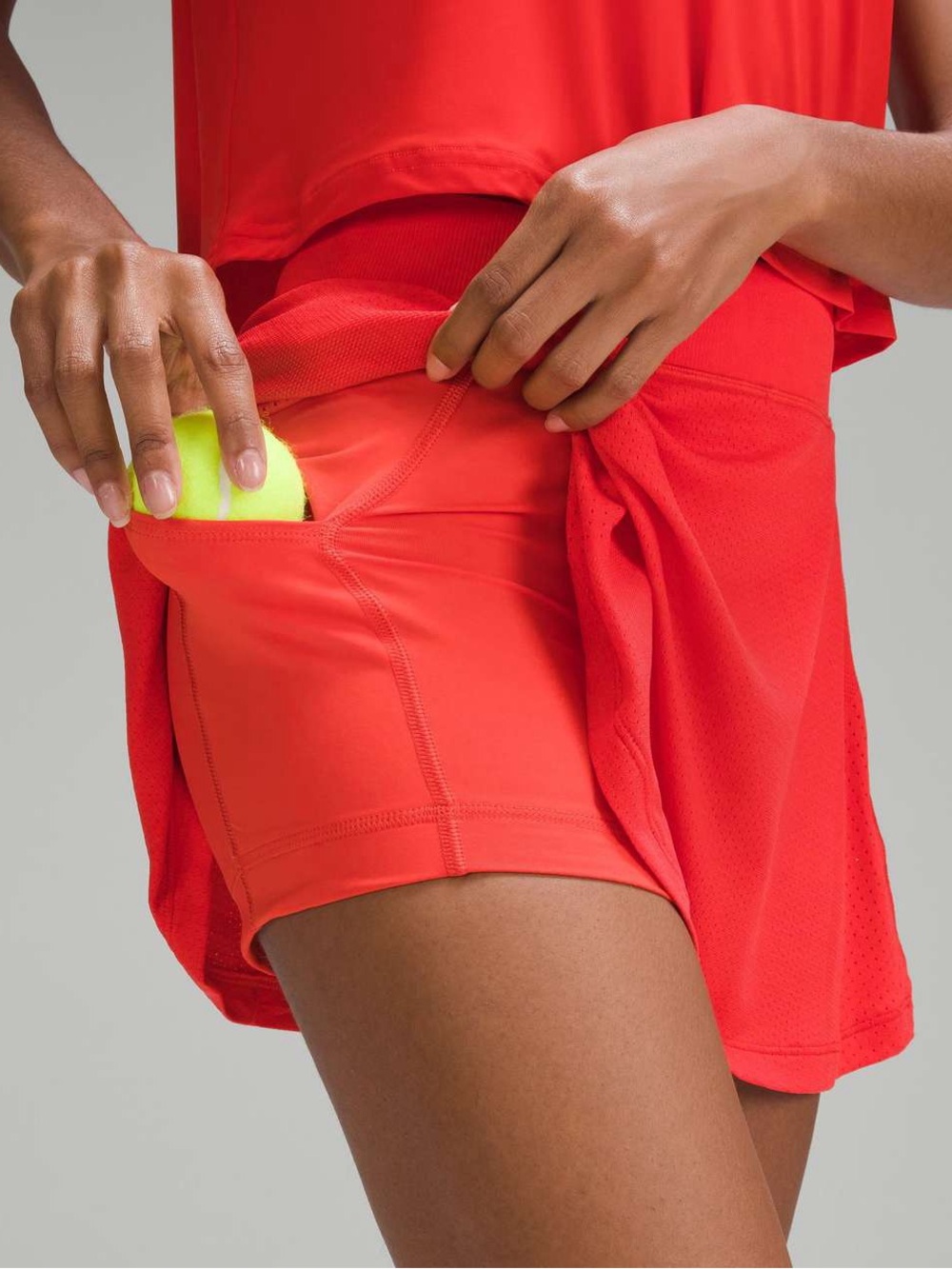 Lululemon Swiftly Tech High-Rise Tennis Skirt w/ Built in Shorts Size 4 Hot Heat - Picture 4 of 14